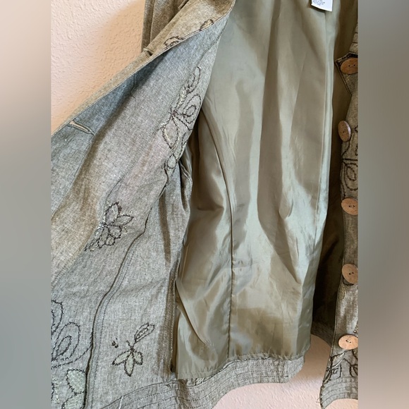 Vintage Fairycore floral bohemian Embroidered Jacket 🌴 - Picture 5 of 7